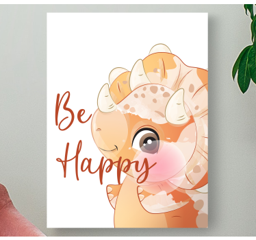 Dinosaurie vara glad nordiskcanvas tavla konst - Tenstickers