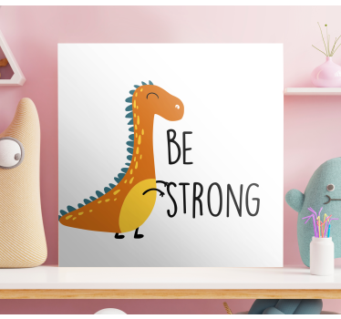 Dinosaurie vara stark nordiskcanvas tavla konst - Tenstickers