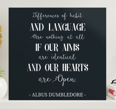 Dumbledore love quote canvas tavla citat tryck - Tenstickers