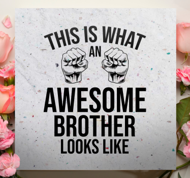 Fantastisk bror roliga citat canvas tavla citat canvas tavla - Tenstickers