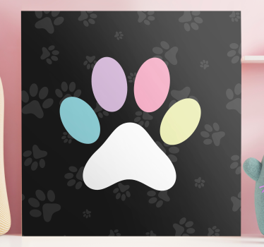 Fantastiska färgglada hundcanvasbilder - Tenstickers