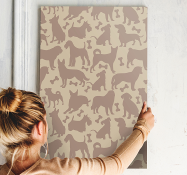 Fantastiska sömlösa hundcanvasbilder - Tenstickers