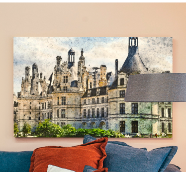 Fransk slottcanvas tavla konst - Tenstickers