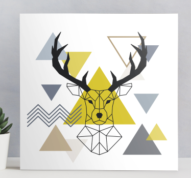 Geometriska hjortdukstryck - Tenstickers