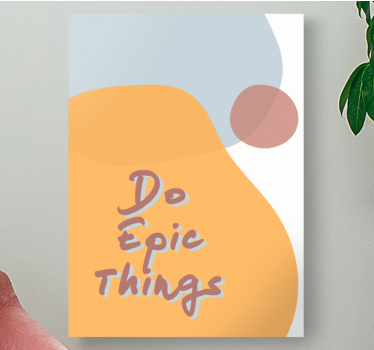 "gör episka saker" citera design sovrumsduk - Tenstickers