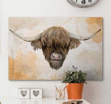 Höglandsdjur djur canvas - Tenstickers