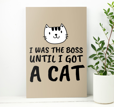 Jag var en chef roliga citat canvas tavla citat canvas tavla - Tenstickers