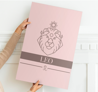 Kanvas abc och bokstäver leos zodiaksymbol - Tenstickers