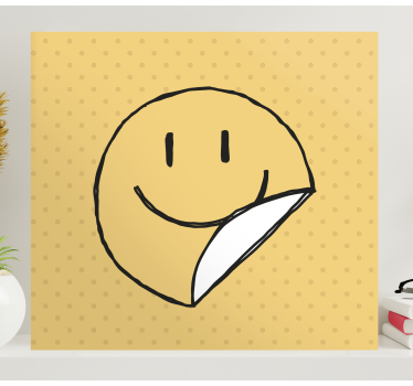 Kanvas abc och bokstäver med smileyansikte - Tenstickers
