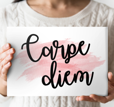 Kanvas citat carpe diem inspiration - Tenstickers