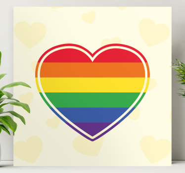 Kanvas citat hjärtsymbol enhet - Tenstickers