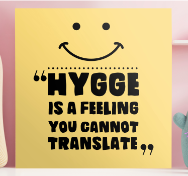 Kanvas citat hygge är känsla - Tenstickers