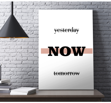 Kanvas citat nu motivationsfras - Tenstickers