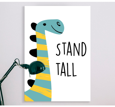 Kanvas dinosaurie glad dinosaur - Tenstickers