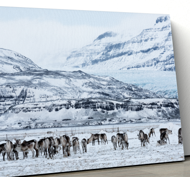 Kanvas dinosaurie renhjortshägn - Tenstickers