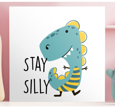 Kanvas dinosaurie var alltid tokig dinosaur - Tenstickers