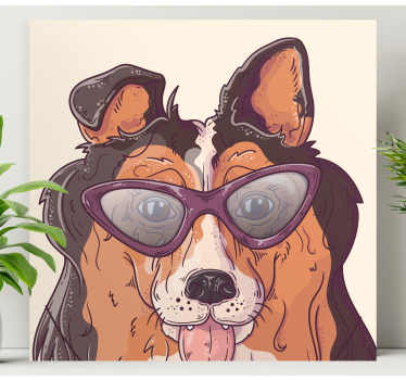 Kavas hundar hund med solglasögon - Tenstickers