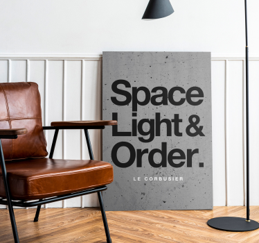 Le corbusier behöver citattryck för canvas tavla - Tenstickers