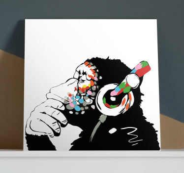 Mono banksy música musikcanvas tavla canvas tavla - Tenstickers