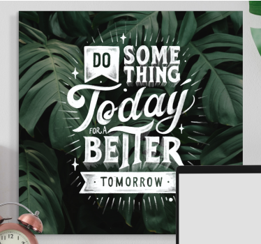 Motiverande meddelande imorgon Kanvas citat - Tenstickers