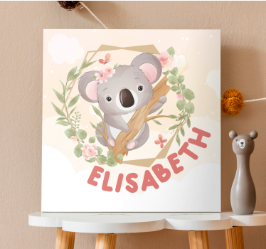 Personlig koala Kanvas djur - Tenstickers