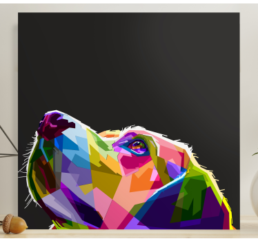 Regnbåge hund canvas bilder - Tenstickers