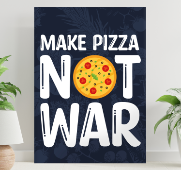 Roliga citat gör pizza canvas tavla citat canvas tavla - Tenstickers