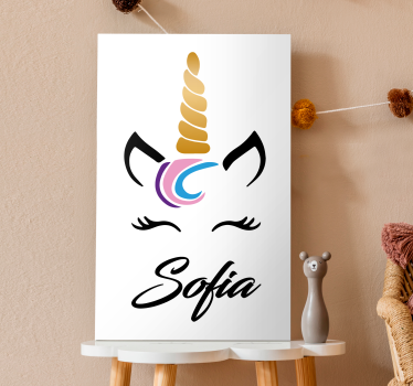 Skräddarsydda unicorn anpassningsbara kanfavtryck - Tenstickers
