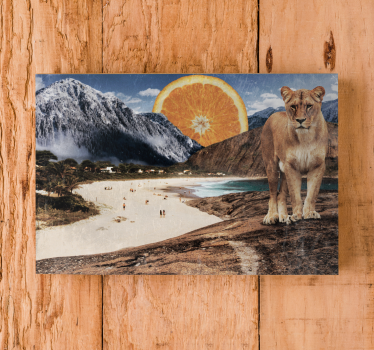 Surrealistiskt landskap djurduk - Tenstickers