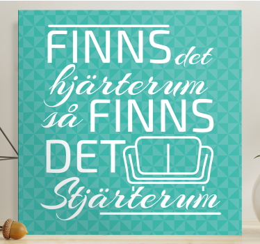 Svenskt citat canvas tavla - Tenstickers