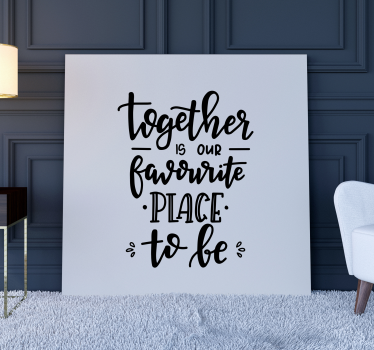 Tillsammans inspirerande kanvastryck - Tenstickers