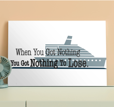 Titanic film motiverande canvas tavla citat canvas tavla - Tenstickers