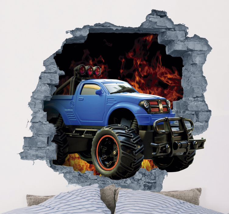 Cool 3d bil klistermärke för dig - Tenstickers