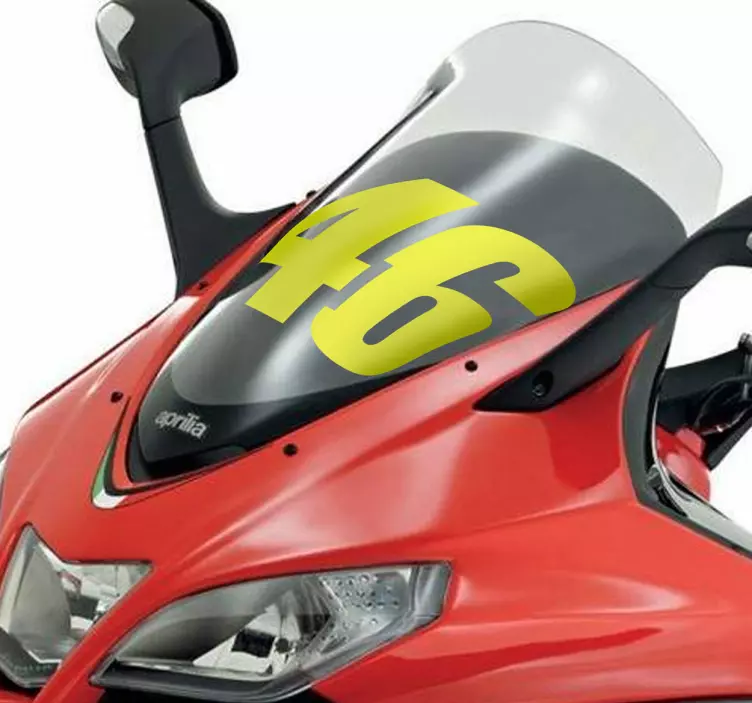 46 valentino rossi motorcykel dekal - Tenstickers