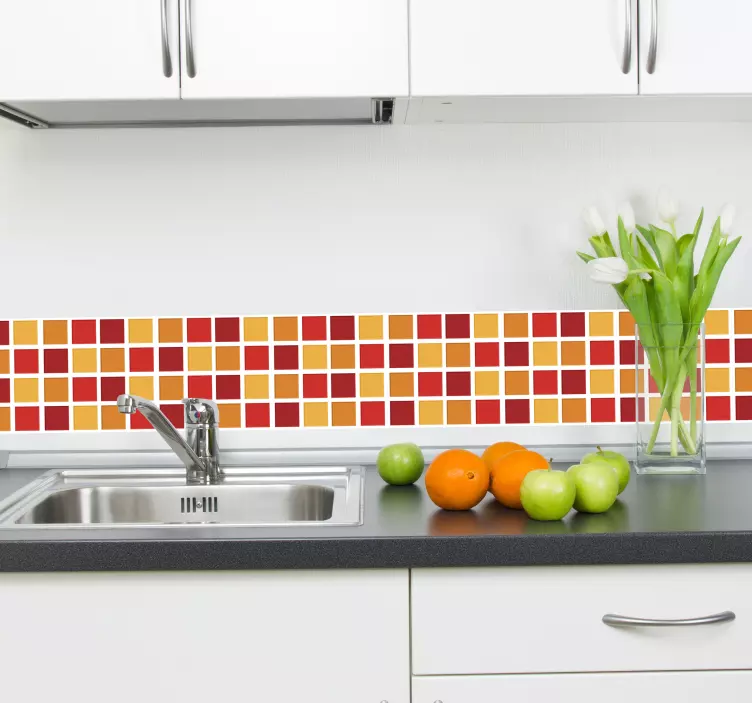 Varma klistermärken badrumsplatta - Tenstickers