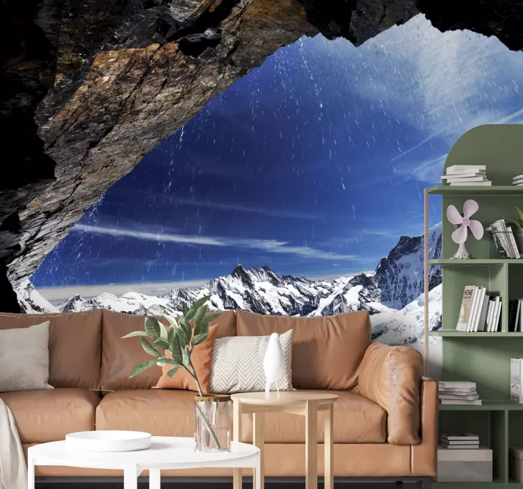 Snö på klistermärket - Tenstickers