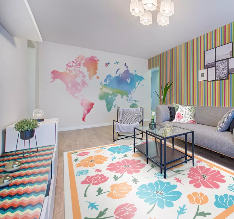 Chevronmönster yta klistermärken till möbler - Tenstickers