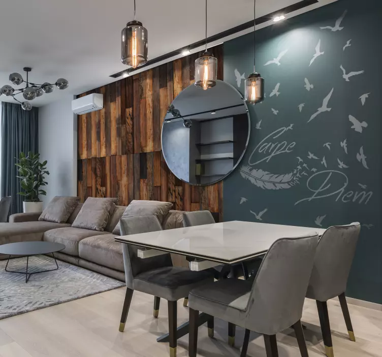 Carpe diem vägg klistermärke - Tenstickers