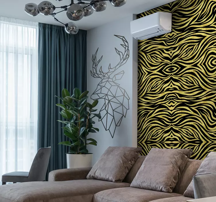 Origami hjortar vilda djur dekaler - Tenstickers