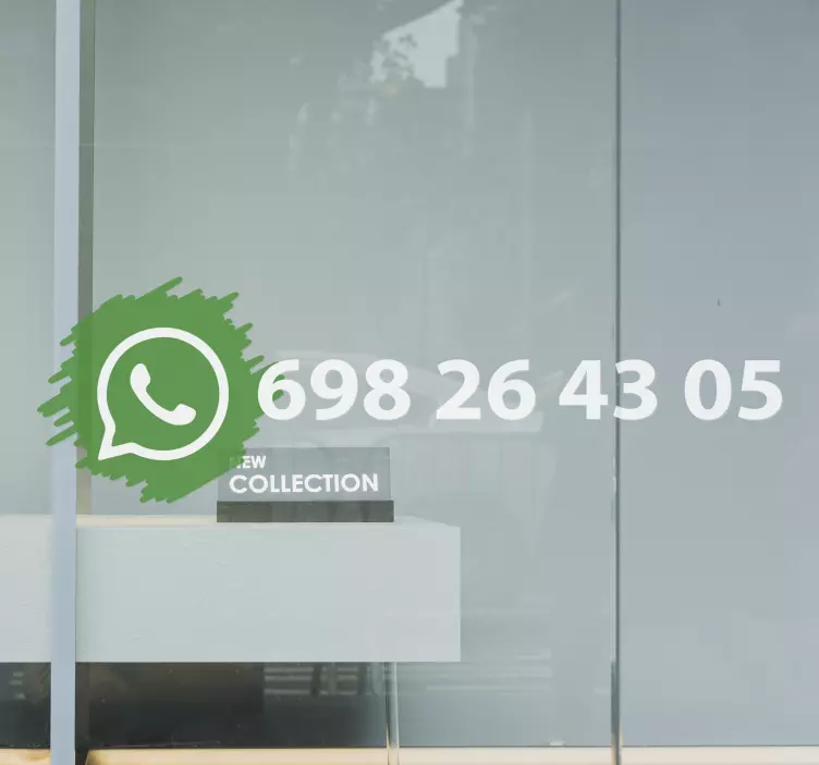 Whatsapp sociala medier logotyp vinylskylt - Tenstickers