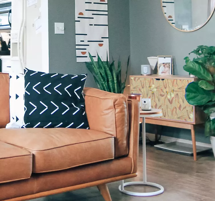 Höstens floresmönster klistermärken til möbler - Tenstickers