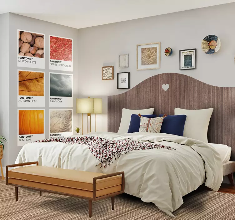 Headboard sovrum klistermärke - Tenstickers