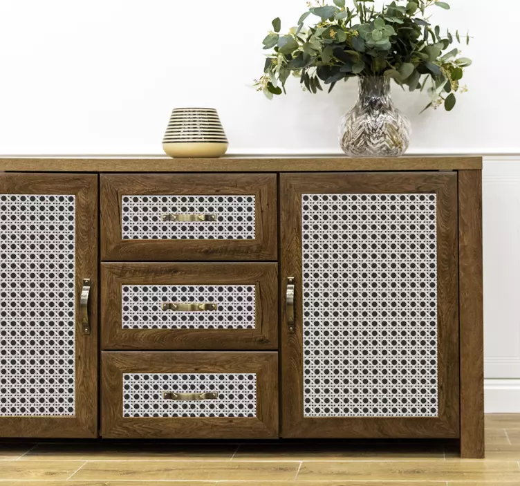 Samtida bladmönster klistermärken til möbler - Tenstickers