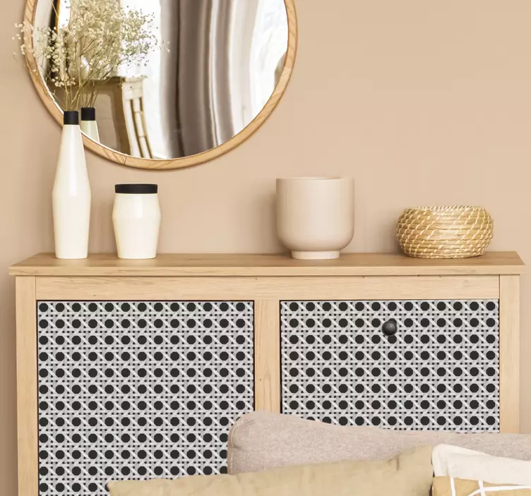 Samtida bladmönster klistermärken til möbler - Tenstickers