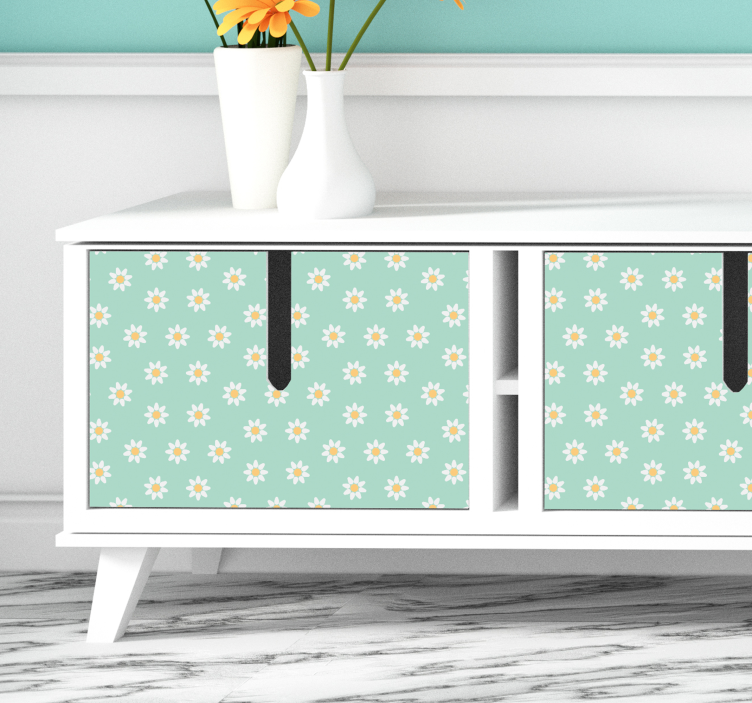 Tusensköna blommor vardagsrum väggdekoration - Tenstickers