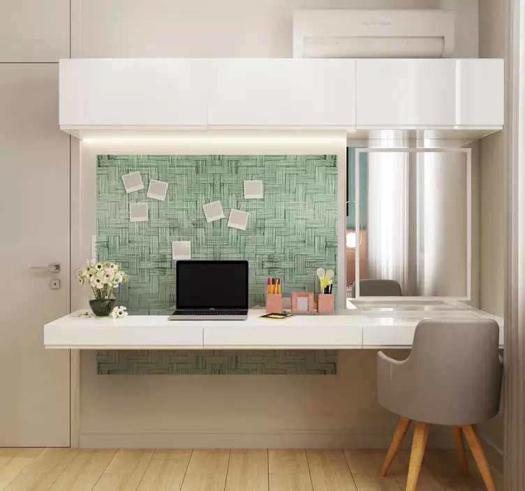 Vävd texturerad yta klistermärke för kontor - Tenstickers