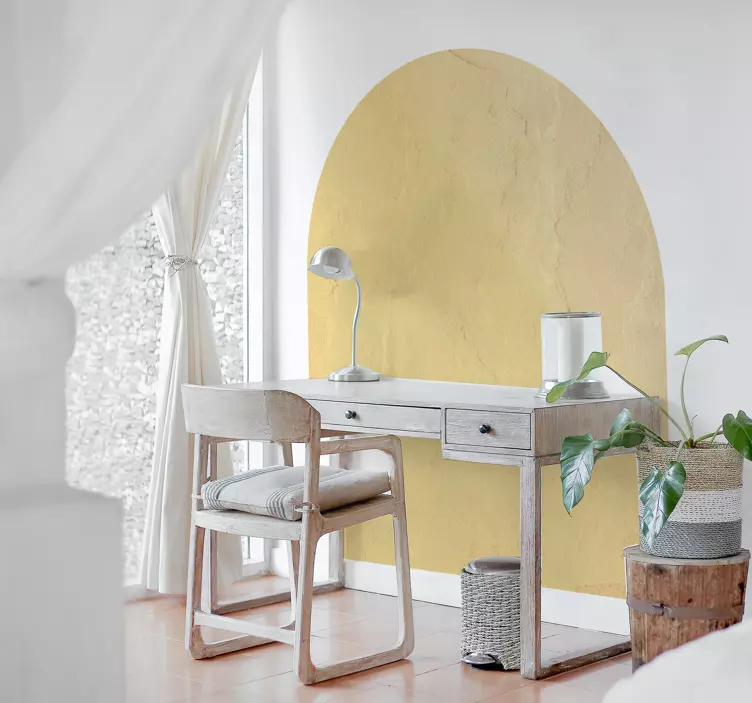 Abstrakt böjd geometri klistermärke för kontor - Tenstickers