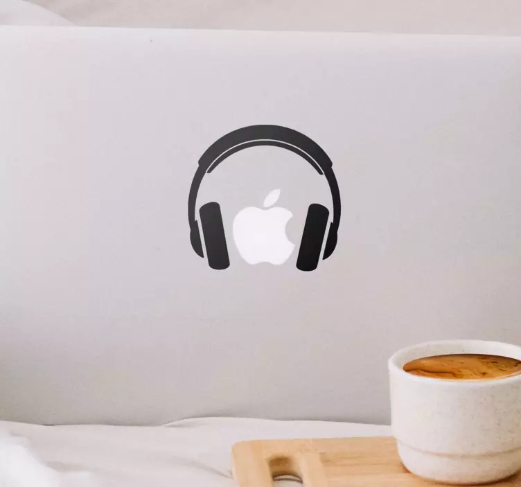 Macbook hörlurar dj klistermärke - Tenstickers