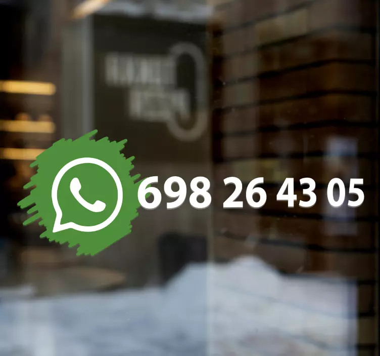 Whatsapp sociala medier logotyp vinylskylt - Tenstickers