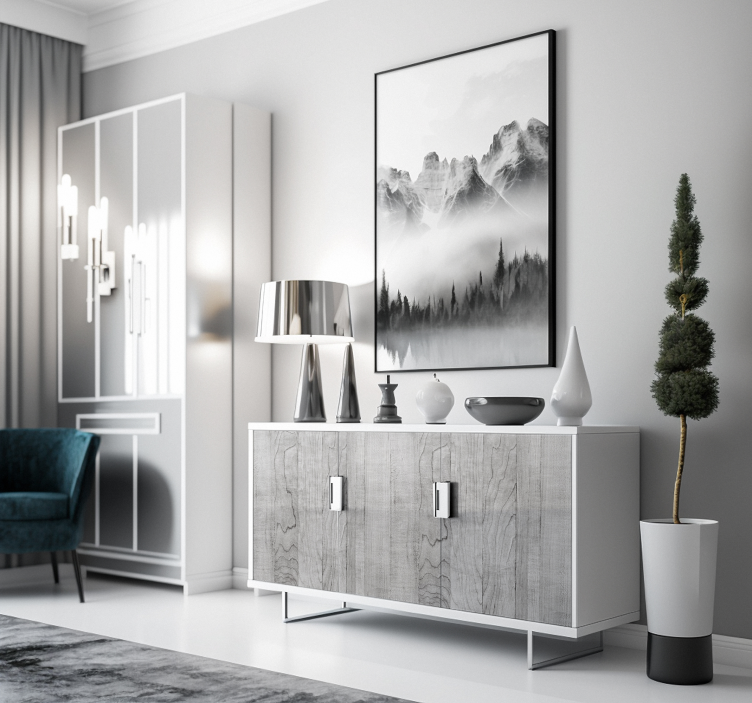 Madera gris Väggklistermärken möbler - Tenstickers